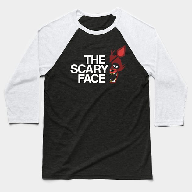 The Scary Face - F Baseball T-Shirt by buby87